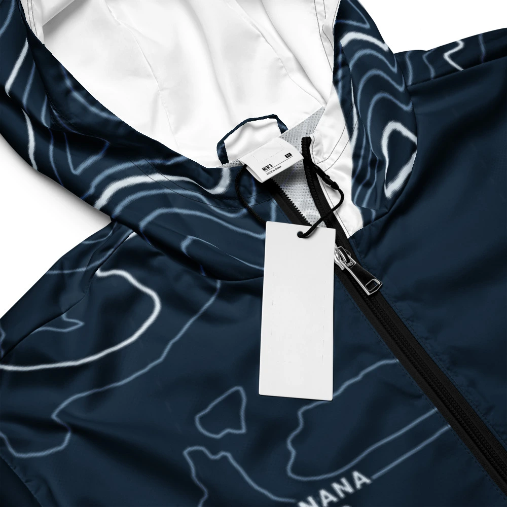 Fairbanks Chena River Technical Interior Windbreaker Collar & Tag